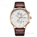 Multifunctional Calendar Leather Strap Watches For Men